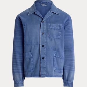 Polo Ralph Lauren Twill Utility Jacket size M in Blue NWT